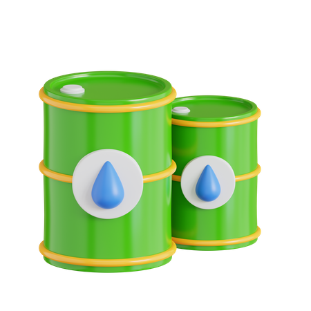 Oil Barrel  3D Icon