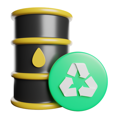 Oil Barrel  3D Icon