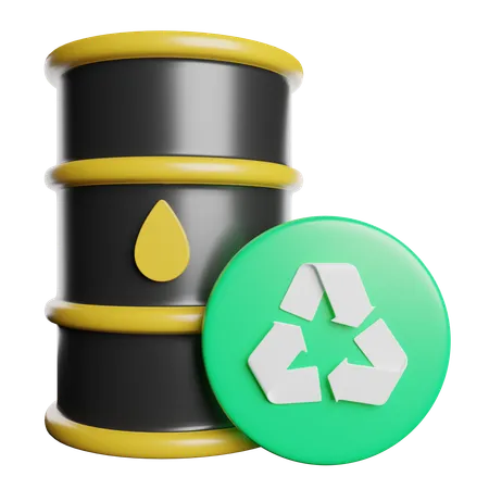 Oil Barrel  3D Icon