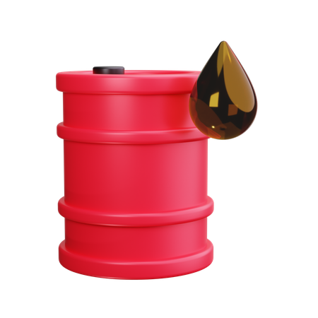 Oil barrel  3D Icon