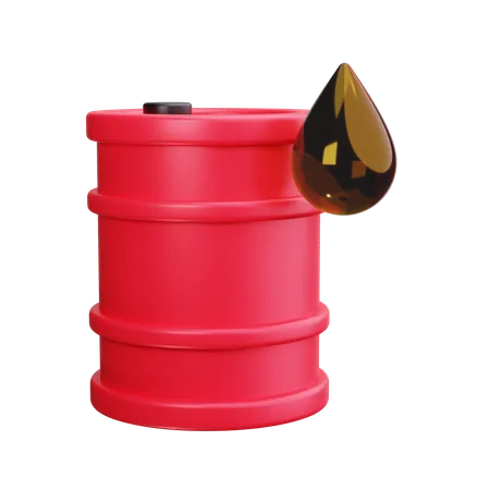 Oil barrel  3D Icon