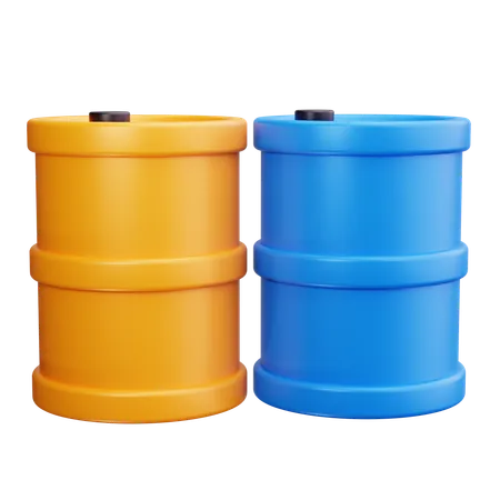 Oil Barrel  3D Icon