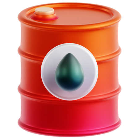 Oil Barrel  3D Icon