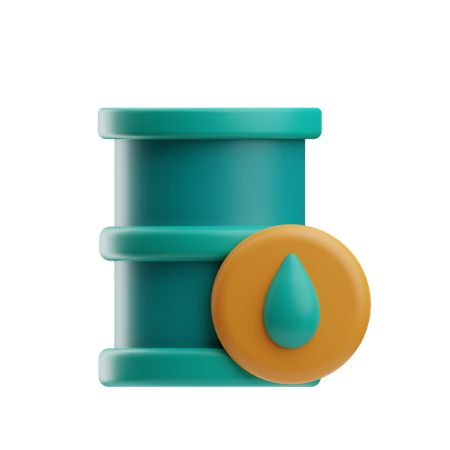 Oil Barrel  3D Icon