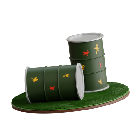 Oil Barrel  3D Icon