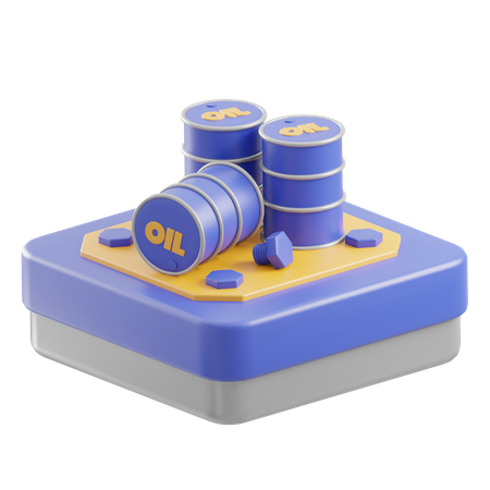 Oil Barrel  3D Icon