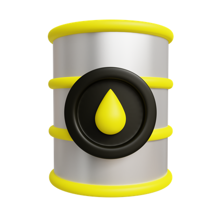 Oil Barrel 3D Icon