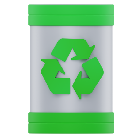 Oil Barrel Recycling  3D Icon