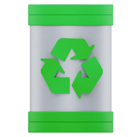 Oil Barrel Recycling  3D Icon
