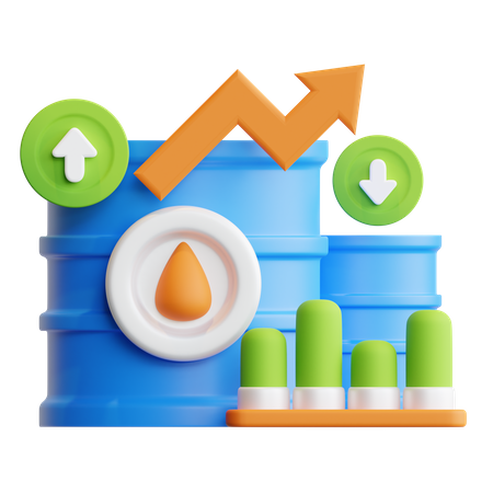 Oil Commodity  3D Icon