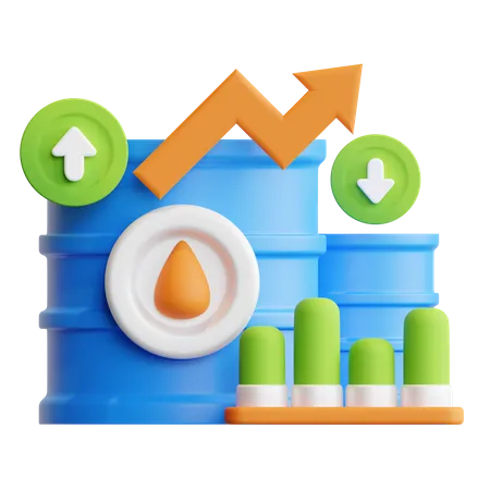 Oil Commodity  3D Icon