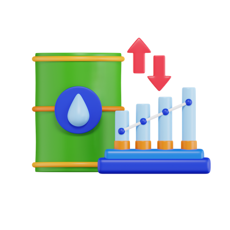 Oil Commodity  3D Icon