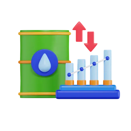 Oil Commodity  3D Icon