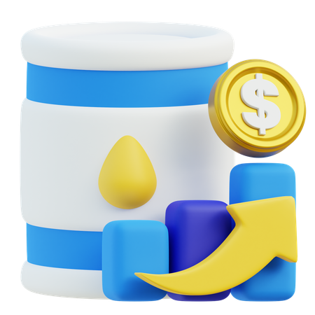 Oil Commodity  3D Icon