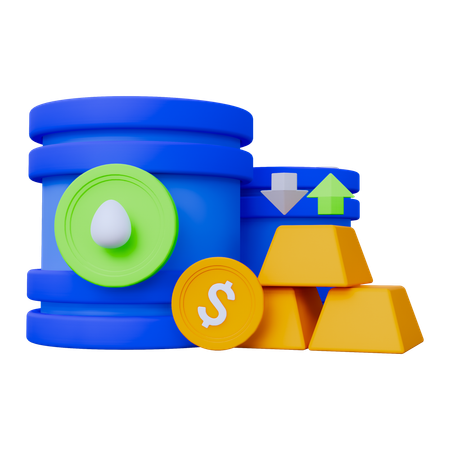 Oil Commodity  3D Icon