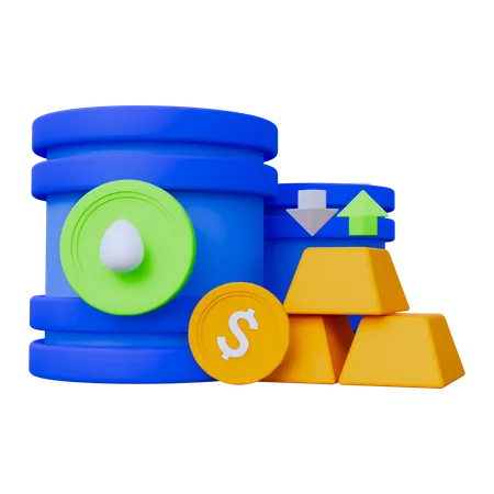 Oil Commodity  3D Icon