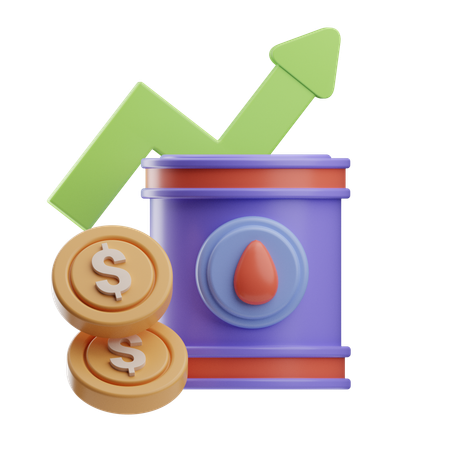 Oil Commodity  3D Icon