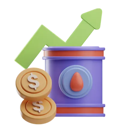 Oil Commodity  3D Icon