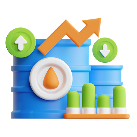 Oil Commodity  3D Icon