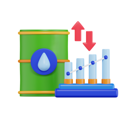 Oil Commodity  3D Icon