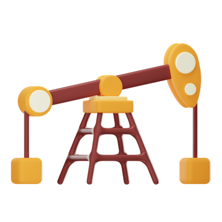 Oil Drilling Machine  3D Icon