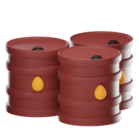 Oil Drum  3D Icon