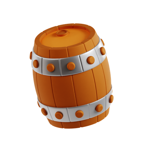 Oil drum  3D Icon