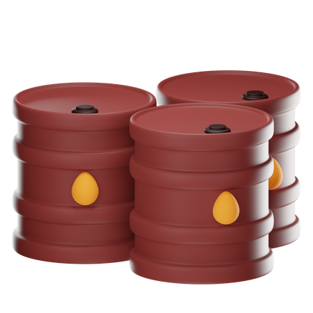 Oil Drum  3D Icon