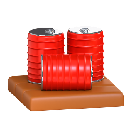 Oil Drum  3D Icon