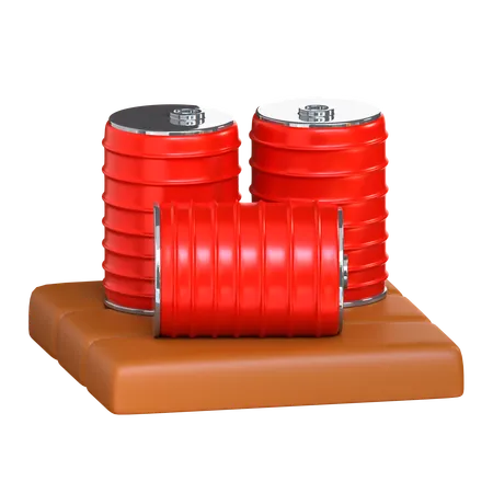 Oil Drum  3D Icon