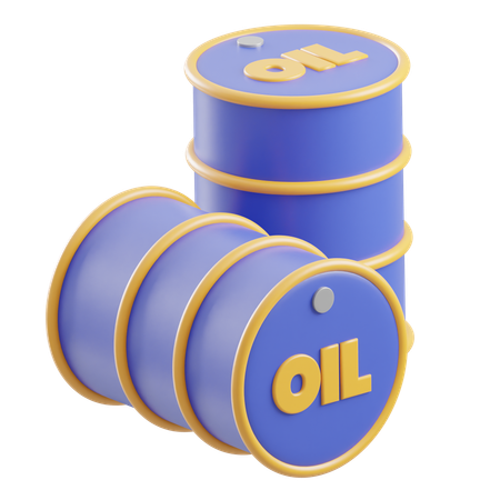 Oil Drum  3D Icon