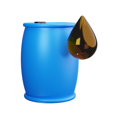 Oil drum  3D Icon