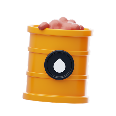 Oil Drum  3D Icon