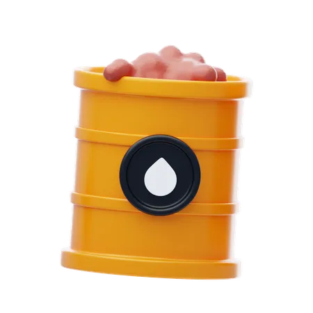 Oil Drum  3D Icon