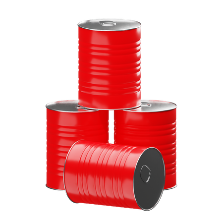 Oil Drum  3D Icon