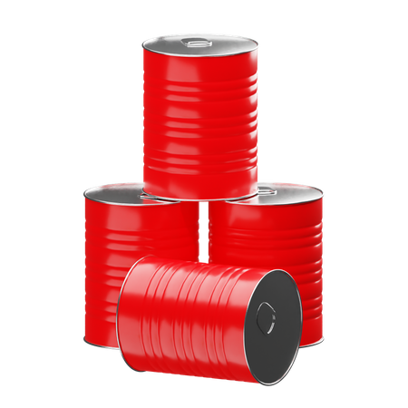 Oil Drum  3D Illustration