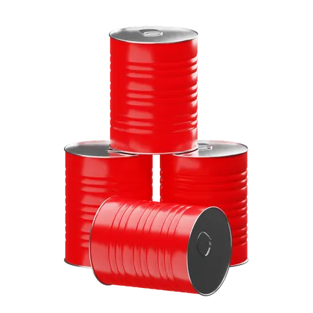 Oil Drum  3D Illustration