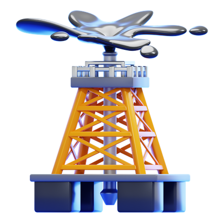 OIL EXTRACTION  3D Icon