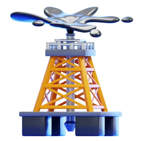 OIL EXTRACTION  3D Icon