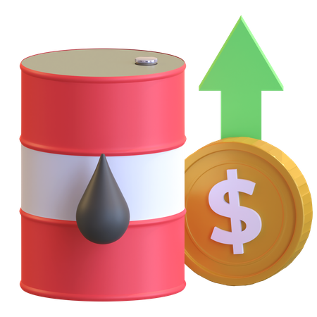 Oil Industry Growth  3D Illustration