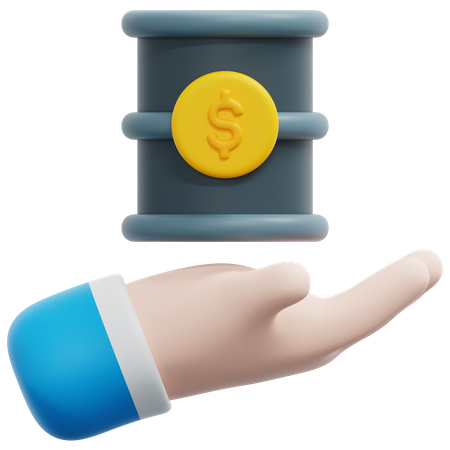 Oil Investment  3D Icon