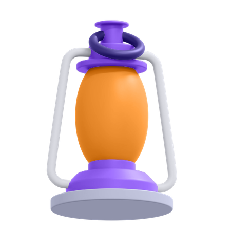 Oil Lamp  3D Icon