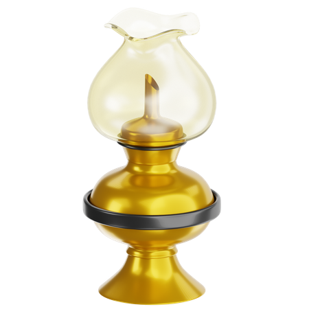 Oil Lamp  3D Icon