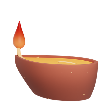 오일 램프  3D Icon