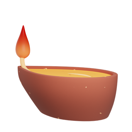 Oil lamp  3D Icon