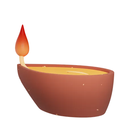 Oil lamp  3D Icon