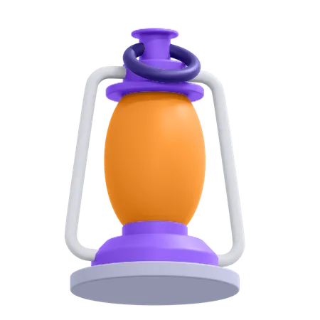 Oil Lamp  3D Icon