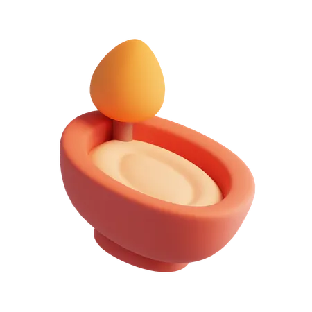 Oil Lamp  3D Icon
