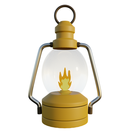 Oil Lamp  3D Icon