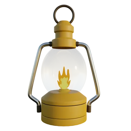 Oil Lamp  3D Icon